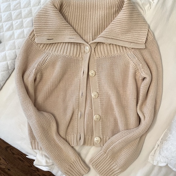 Anthropologie Sweaters - Moth Anthropologie Cropped Cardi Turtleneck Sweater
